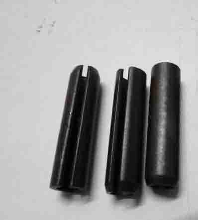 Customized Galvanized Steel Black Zinc Plated 65Mn Slotted Spring Pins DIN1481