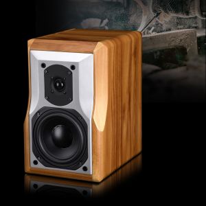 Indoor Desktop Passive Bookshelf Speaker MDF Cabinet Material