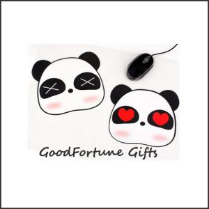 China customed printed logo hot sale cartoon panda Eco pvc foam mouse wrist rest pad mats gift on sale