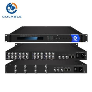 Buy cheap 8 Channels AV To IP Video Encoder , MPEG - 2 MPEG - 4 H 264 Encoder COL5181E product