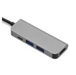 PD Charging Notebook Computer CE ROHS 4 In 1 USB C Hub