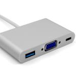 Data Transmission 3.0 Usb Type C To Vga Adapter , 5V 3A Multiport Usb Hub