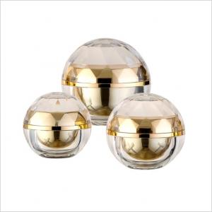 Buy cheap Diamond Shaped Empty Luxury Cosmetic Jars Plastic Cream Container product