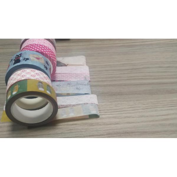 Multi Colored Stationery Set Custom Printing Washi Tape For Craft Supplies