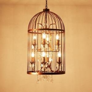 Buy cheap Restaurant Bar Personality Creative Bird Cage Chandelier Industrial Hanging Lamps product