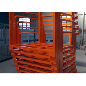 Buy cheap Steel Powder Coating Pallet Stacking Rack Pallet Stacking Frames product