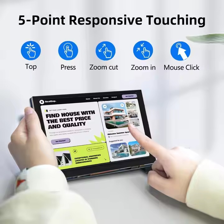 7 Inch 800*480 MIPI-DSI IPS LCD Display Capacitive Touch Screen Module for Raspberry Pi