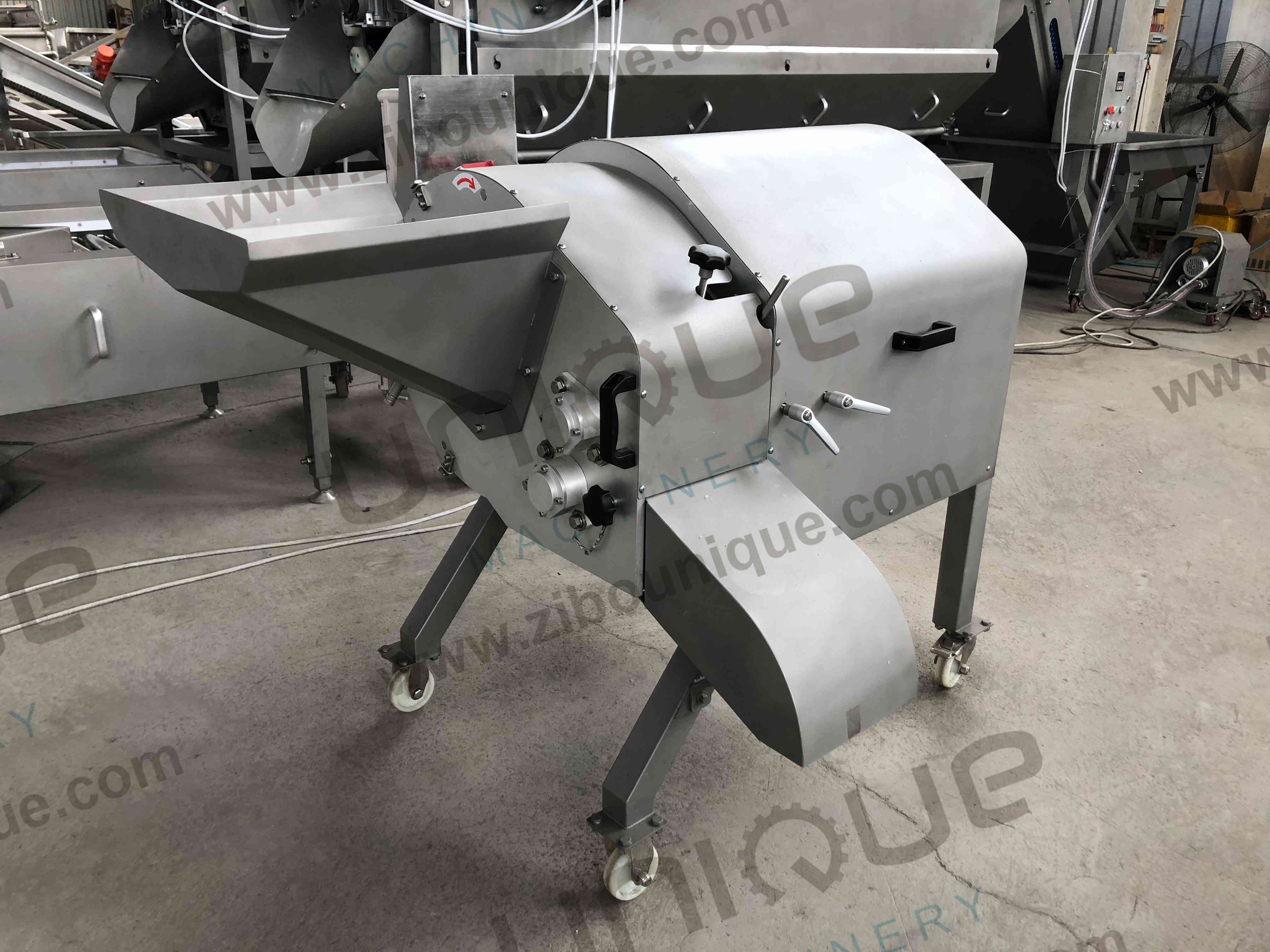 Compact dicing cube cutting machine for fruit and vegetables potato carrot beet onion