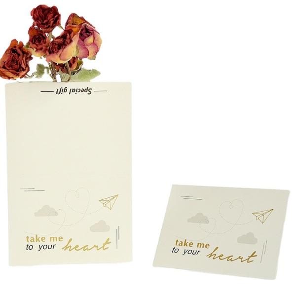 Quality Birthday Wedding 350gsm Kraft Paper Invitation Card With Envelop for sale