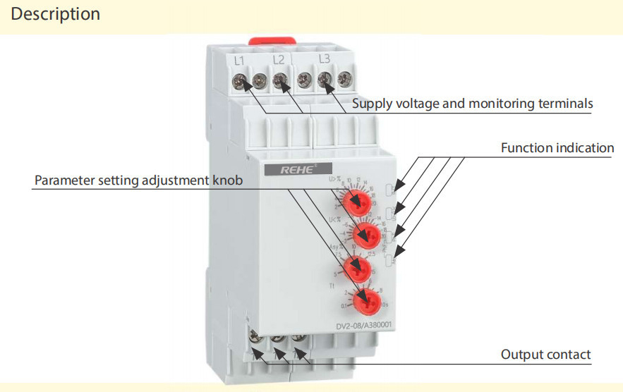 DV2-10 Miniature Voltage Monitoring Relay