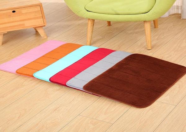 Quality Embossing stripe design 100% polyester memory foam area rugs anti-skid rug multiple color and size for your choice for sale
