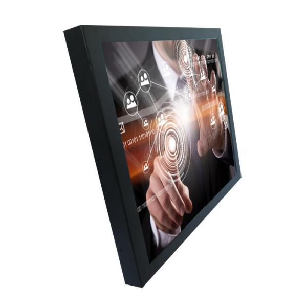 Quality 15 inch industrial chassis LCD touch monitor with VGA,DVI,HDMI input for koisk,gaming,industrial control for sale
