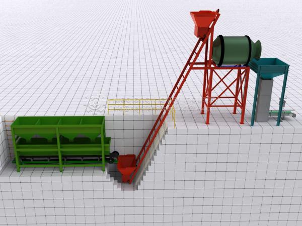 Quality Factory Price Compound NPK Granules Fertilizer Bulk Blending Equipment / Machine for sale