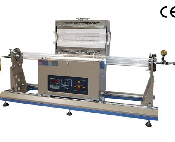 High Temperture Quartz Tube Furnace , Ceramic Fiber Insulation Vacuum Tube Furnace