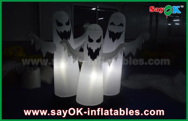 Quality 1.5m OXford Cloth Halloween 3 Ghost Inflatable Lighting Decoration Waterproof for sale