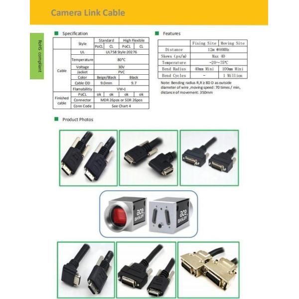 MDR to MDR 2.04Gbps 15m Flexible Vision Camera Link Cable