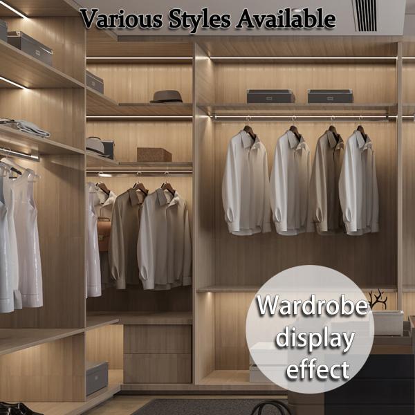 RGB Color Temp Linear Light Embedded Black LED Gypsum Ceiling Light Trough for Living Room