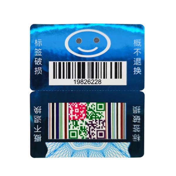 Quality Metalized Double Layer Labels Customized Laser Security Scratch Off Labels for sale