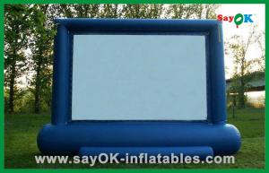 Buy cheap Blue Large Inflatable Movie Screen Rental For Backyard Movie Theater product