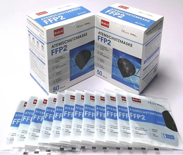 CE Mark Printing CE Respirator Mask FFP2 , FFP2 Protective Face Mask With CE