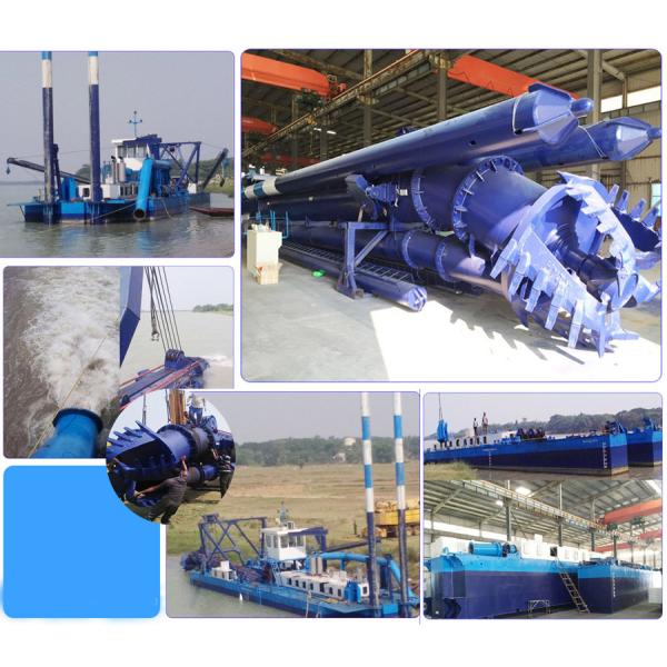 450mm 18 inch Cutter Suction Dredging Boat With 15 Meters Dredging Depth for Sand Dredging Underwater dredging project