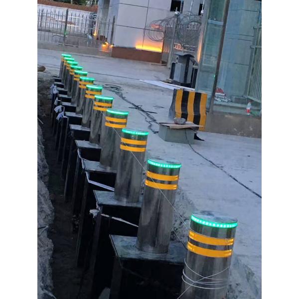 High Security Hydraulic Rising Bollards Automatic Retractable Parking Bollards