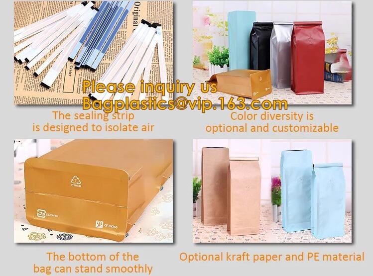 Transparent bopp/opp square block bottom bags with side gusset,Bopp Block Square Bottom Bag,Clear Square Bottom Bags,Can