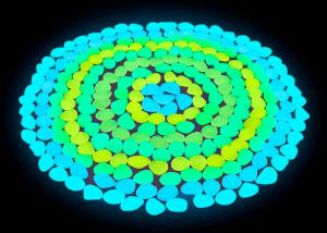 3mm Garden Decoration Resin Pebbles Luminous Stone