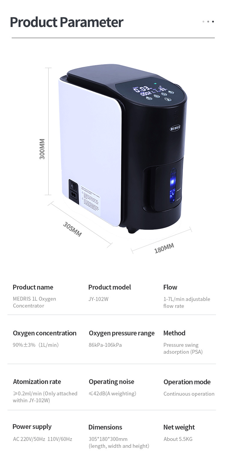 Remote Control Medical Oxygen Generator With Nebulizer For Patients