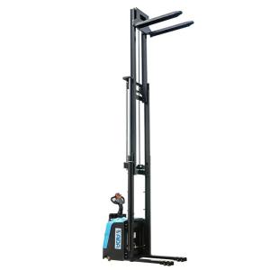 Motorized Electric Stacker Lift 5500mm Hight PLC Control  Automatic electric reach stacker