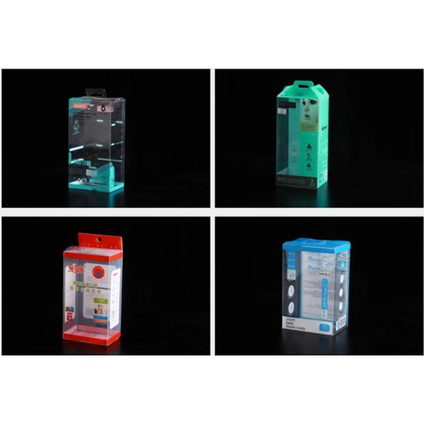 0.2mm Folding Clear PVC Packaging Box Glossy Varnishing