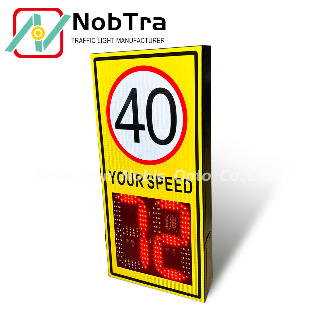 200 Meters Radar Detection Distance Digital Speed Limit Signs with 1 Year and More Than 300 Meters Visibility Range