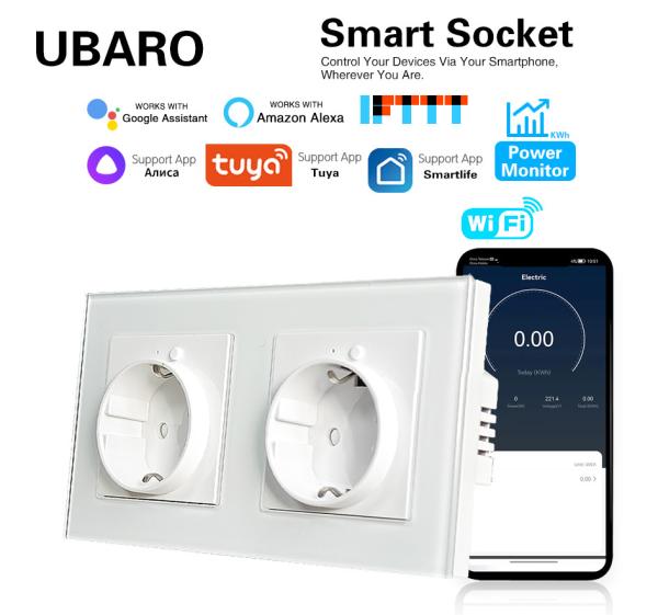 Voice Control Smart Socket Compatible with Google assistant /Amazon Alexa/Yandex