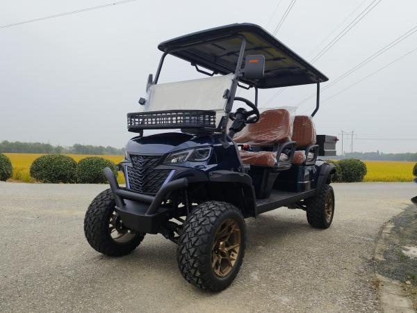 Quality Black Four-Seater Electric Off-Road Golf Cart With Bucket Customizable Color And LOGO Available, OEM And ODM Available for sale