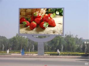 China Outdoor Full Color P10 LED Display Floor Mounted Bus Station Billboard on sale