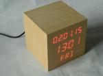 Square Shape Calendar Snooze Temperature Mulit Function Desktop Clock
