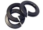 Black Finish Regular Standard Split Lock Washer / Customization Support Spring