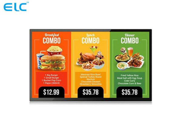 Quality 43 Inch Wall Mounted Digital Signage Interactive Touch Screen Android 8.1 System for sale