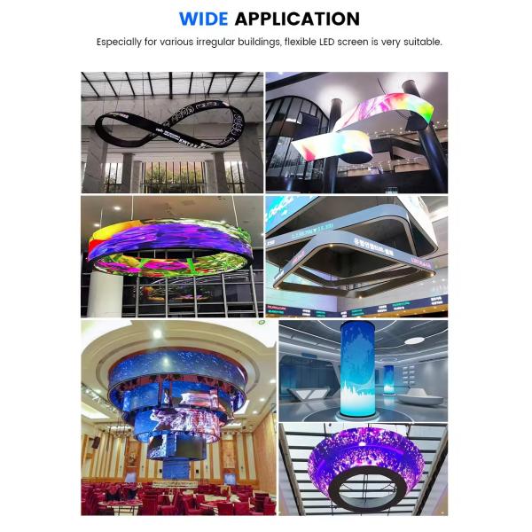 Original Type Flexible Soft Screen Vertical Indoor LED Display Screens for Wedding