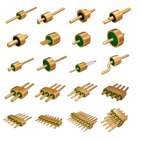 Hermetic Glass To Metal Seal Connectors RF Feedthroughs Multi Pin Headers