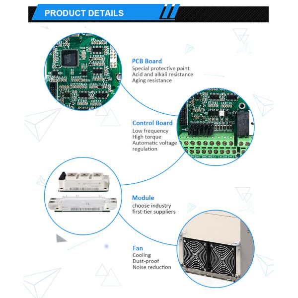 IP20 AC Frequency Inverter 50HZ To 60HZ 45KW 55KW VFD