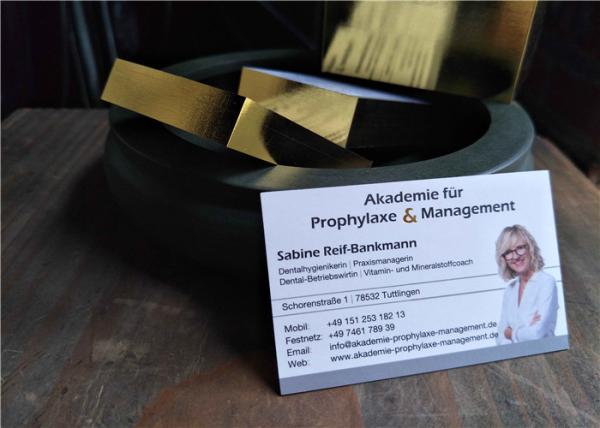 Quality High Class Gold Foil Edge Business Cards , Luxury Name Card Offset Printing for sale