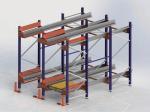 Radio Shuttle High Density Storage Racks , High Bay Pallet Racking Customized