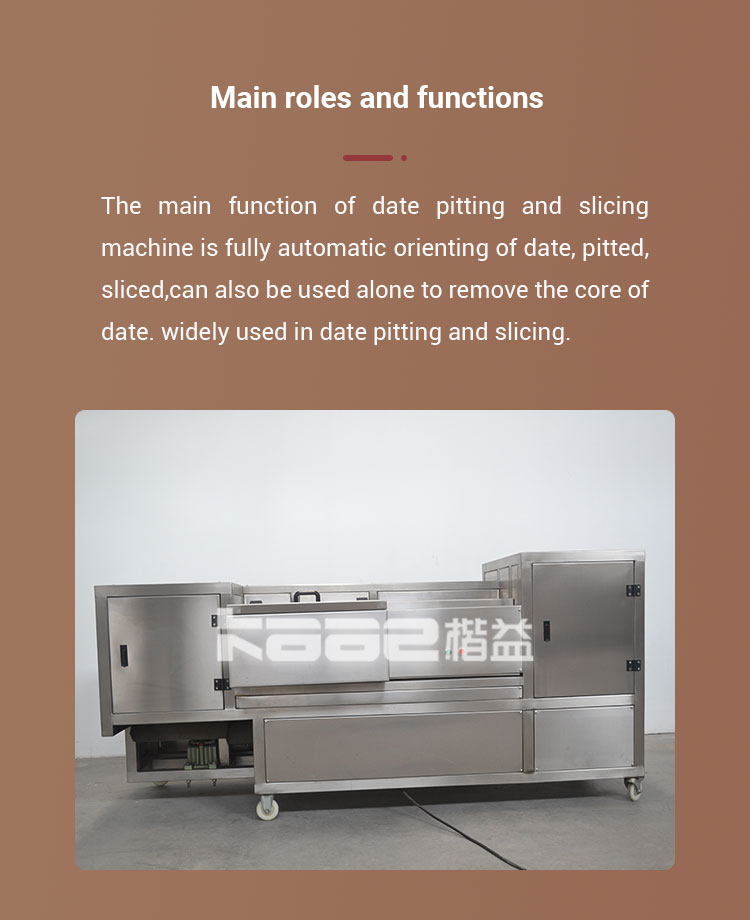 Red Dates Processing Machine Jujube Stone Removing And Slicing All-In-One Dates Cutting Machine