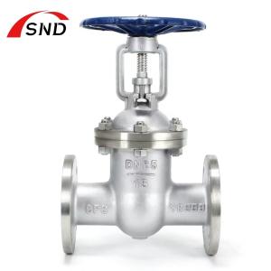 China Sanitary Stainless Steel Gate Valve CF8 304 Flanged Connection on sale