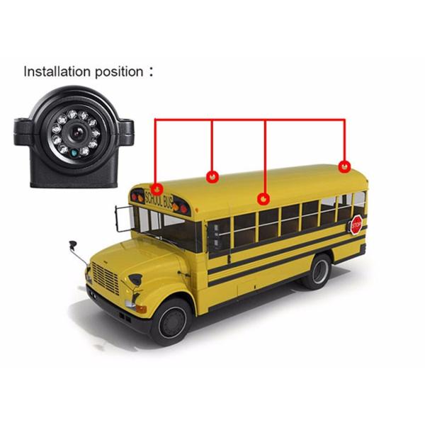 Cmos Image Sensor Car Reverse Camera System 720P 1080P IR Range 2.8 / 3.6mm DC 5V 1A
