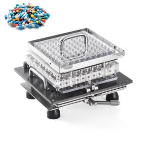 Metal Manual Hand Operated Empty Capsule Filling Machine For Powder / Pellet Pill