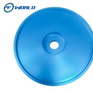 China CNC Machined Aluminum Parts, CNC Lathe Blue Anodized Aluminum Parts on sale