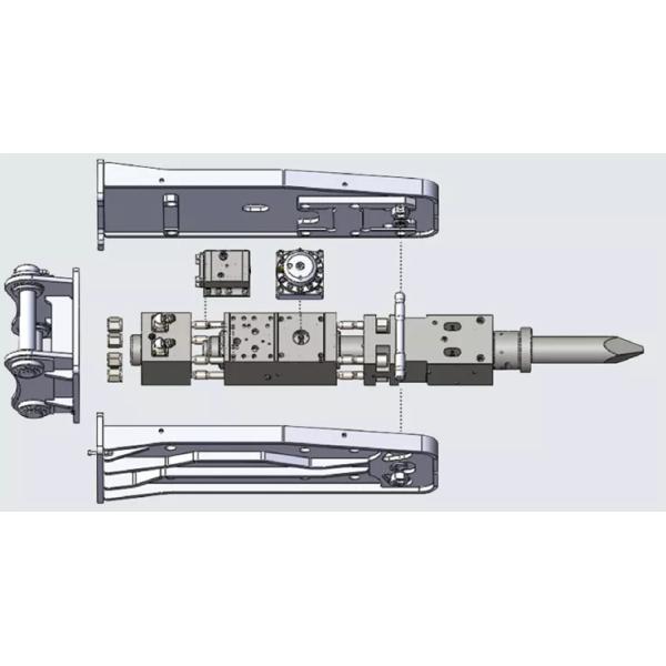 Mini 3 - 8 Tons Excavator Hydraulic Breaker For EX50 PC60 SK70