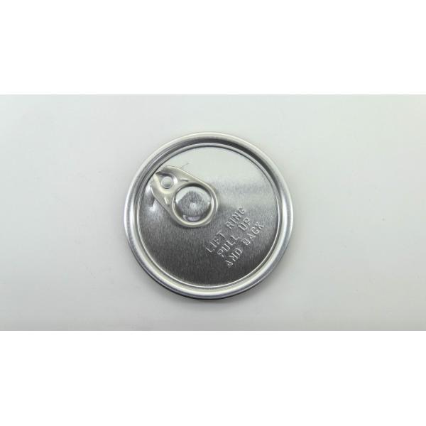 Customized food grade Easy Open lid , aluminum can lids 300# 73mm